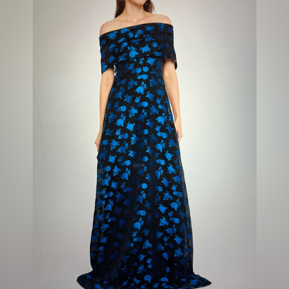 Lela Rose Deenie Guipure Lace Off-Shoulder Gown Size 10